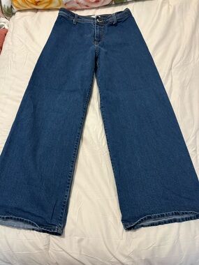 Target Dark Blue Wide-Leg High-Rise Jeans